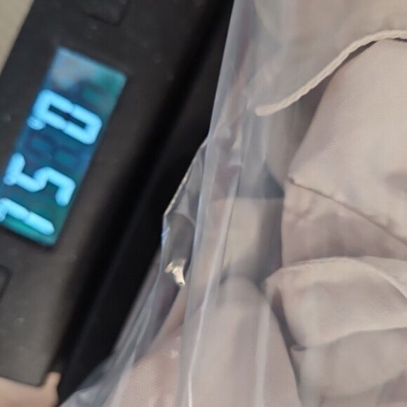 Laura Scott Beige Xl 100% silk blouse short sleeve button front - Picture 8 of 8